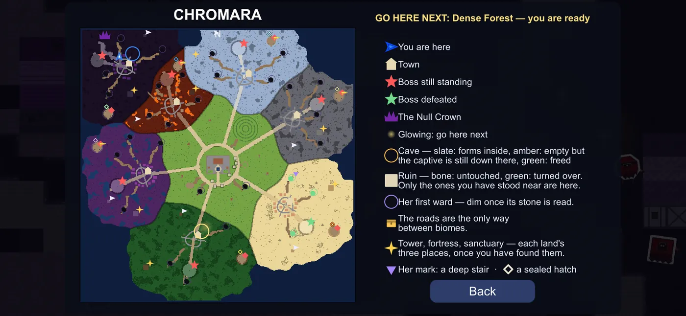 The in-game world map panel.